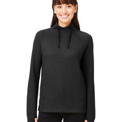 Women's Rhythm Waffle Cross-Neck Pullover