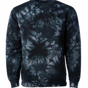 Unisex Midweight Tie-Dyed Crewneck Sweatshirt